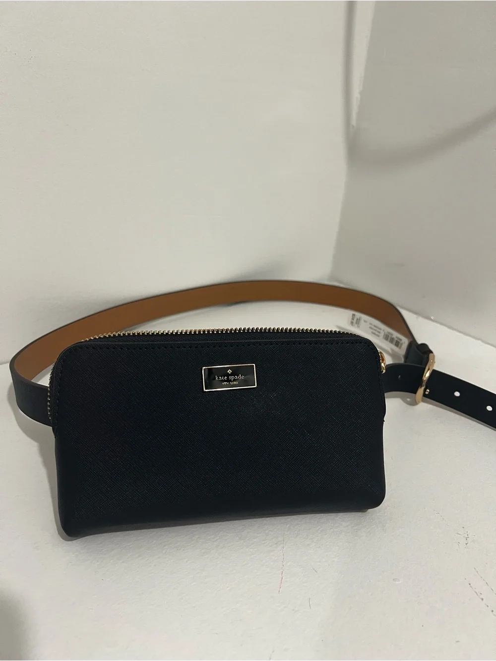 kate spade blue leather belt bag